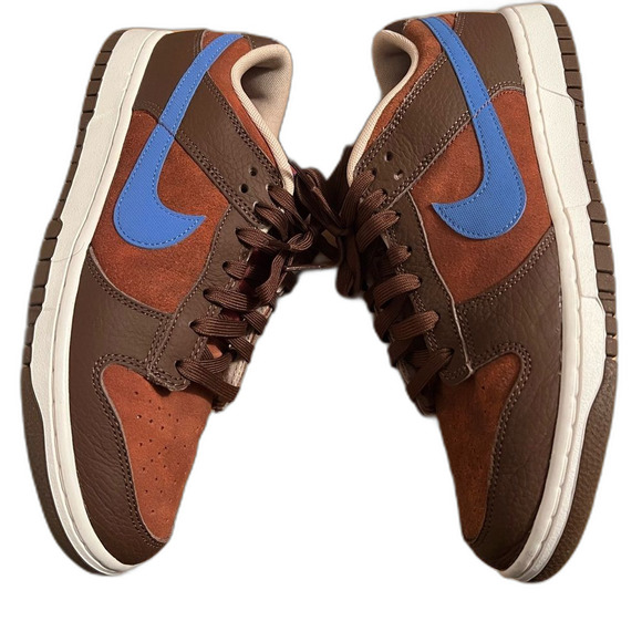 NEW Nike Dunk Low Retro PRM Cacao Wow / Comet Blue - Picture 2 of 6